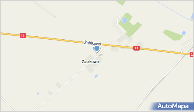 Żabikowo, Żabikowo, mapa Żabikowo