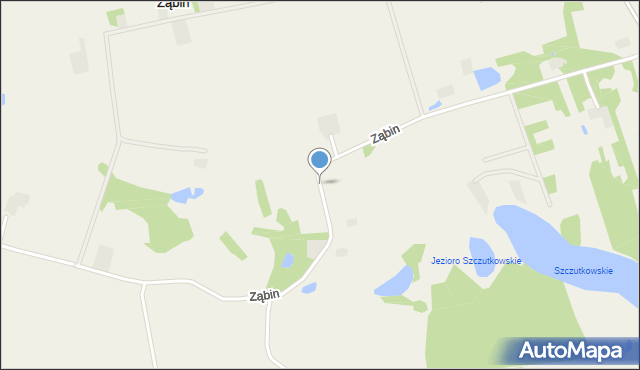 Ząbin, Ząbin, mapa Ząbin