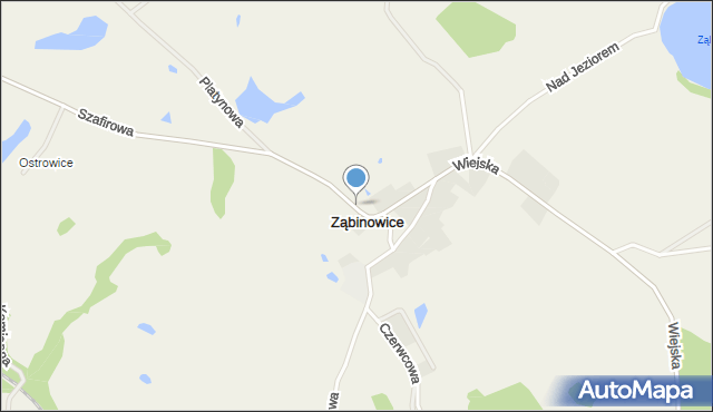 Ząbinowice, Ząbinowice, mapa Ząbinowice