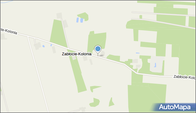 Zabłocie-Kolonia, Zabłocie-Kolonia, mapa Zabłocie-Kolonia