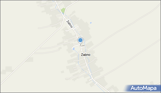 Żabno gmina Turobin, Żabno, mapa Żabno gmina Turobin