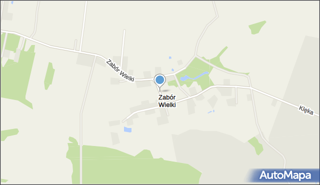 Zabór Wielki, Zabór Wielki, mapa Zabór Wielki