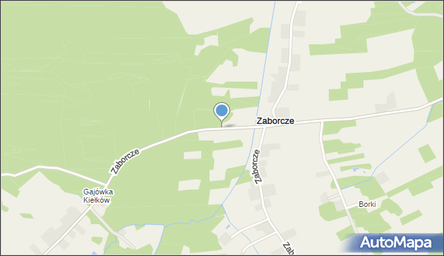 Zaborcze, Zaborcze, mapa Zaborcze