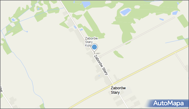 Zaborów Stary, Zaborów Stary, mapa Zaborów Stary