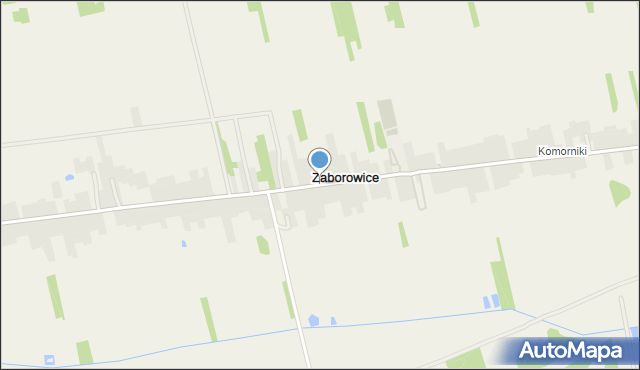 Zaborowice gmina Mniów, Zaborowice, mapa Zaborowice gmina Mniów