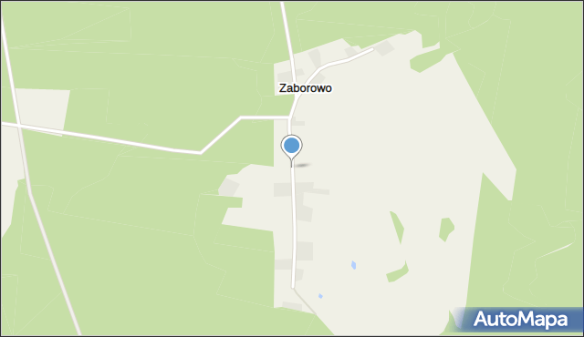 Zaborowo gmina Jutrosin, Zaborowo, mapa Zaborowo gmina Jutrosin