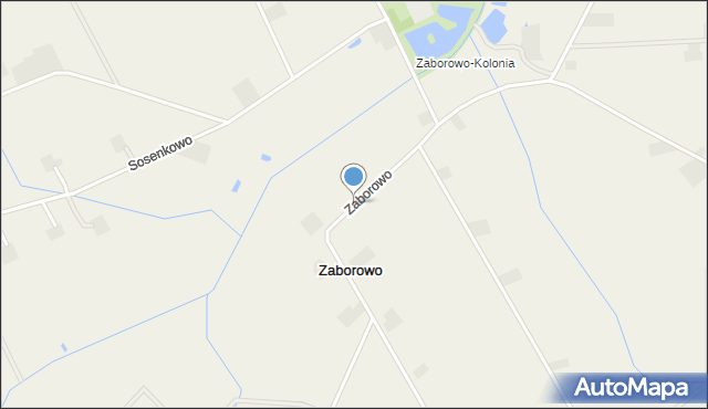 Zaborowo gmina Naruszewo, Zaborowo, mapa Zaborowo gmina Naruszewo