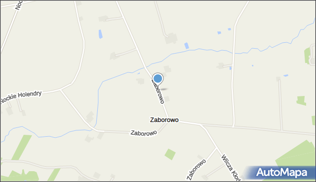 Zaborowo gmina Wierzbinek, Zaborowo, mapa Zaborowo gmina Wierzbinek