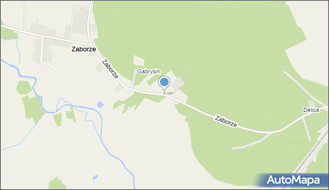 Zaborze gmina Platerów, Zaborze, mapa Zaborze gmina Platerów