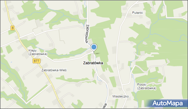 Zabratówka, Zabratówka, mapa Zabratówka