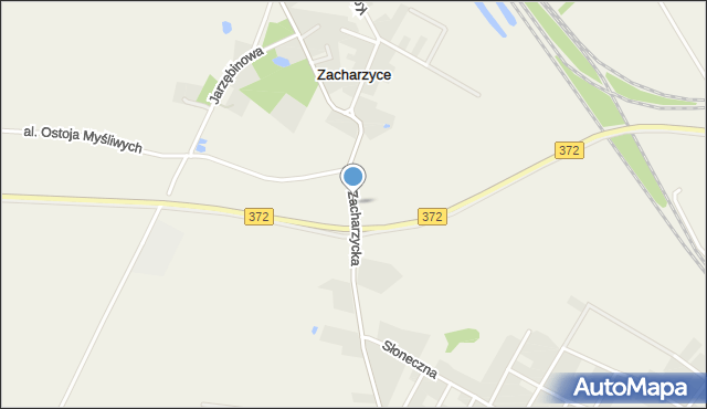 Zacharzyce, Zacharzycka, mapa Zacharzyce