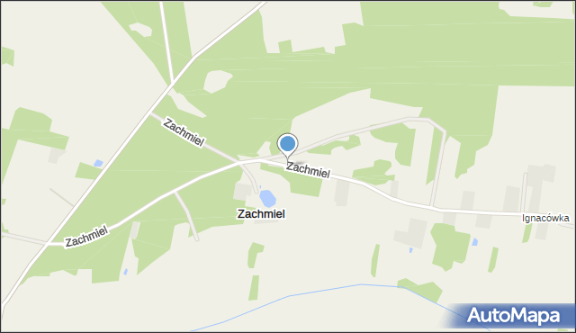Zachmiel, Zachmiel, mapa Zachmiel