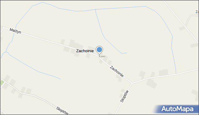 Zachoinie, Zachoinie, mapa Zachoinie