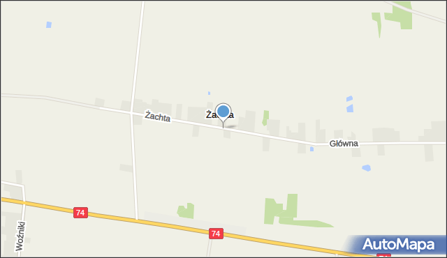 Żachta, Żachta, mapa Żachta