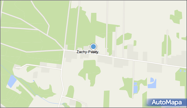 Żachy-Pawły, Żachy-Pawły, mapa Żachy-Pawły