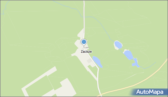 Zacisze gmina Manowo, Zacisze, mapa Zacisze gmina Manowo