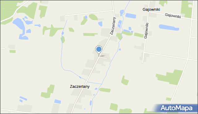 Zaczerlany, Zaczerlany, mapa Zaczerlany