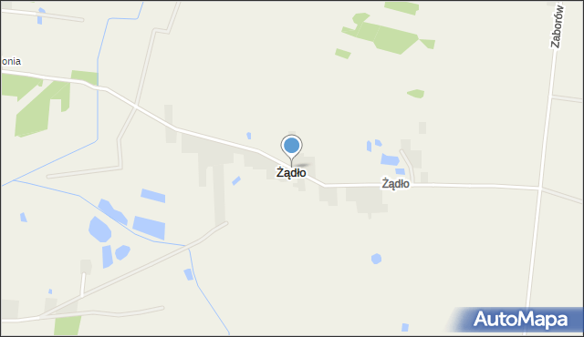 Żądło, Żądło, mapa Żądło