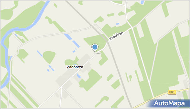 Zadobrze gmina Ciechanowiec, Zadobrze, mapa Zadobrze gmina Ciechanowiec