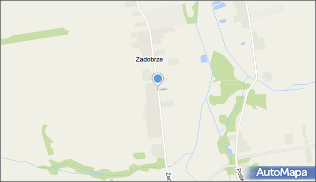 Zadobrze gmina Pionki, Zadobrze, mapa Zadobrze gmina Pionki