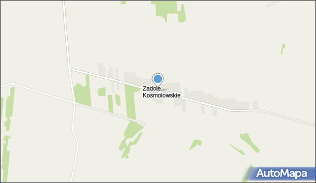Zadole Kosmolowskie, Zadole Kosmolowskie, mapa Zadole Kosmolowskie