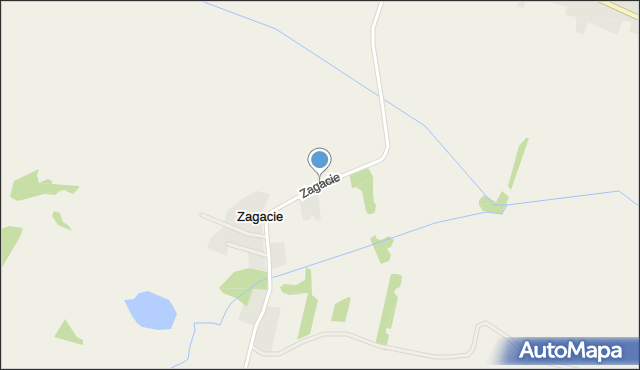 Zagacie gmina Koniecpol, Zagacie, mapa Zagacie gmina Koniecpol