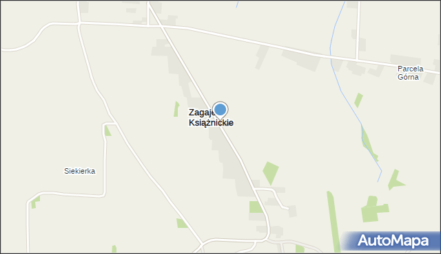 Zagaje Książnickie, Zagaje Książnickie, mapa Zagaje Książnickie