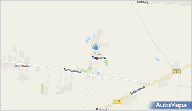 Zagajew, Zagajew, mapa Zagajew