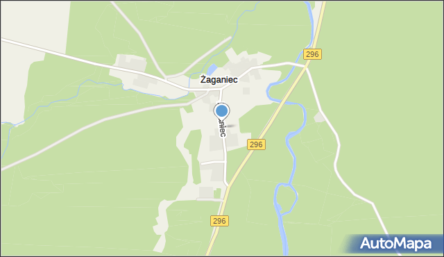 Żaganiec, Żaganiec, mapa Żaganiec