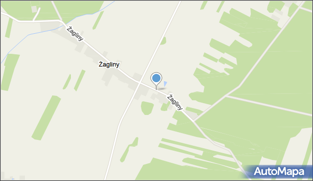 Żagliny, Żagliny, mapa Żagliny