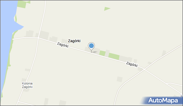 Zagórki gmina Pęczniew, Zagórki, mapa Zagórki gmina Pęczniew