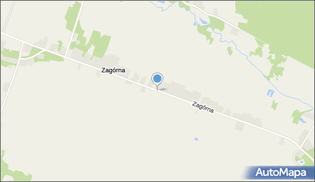 Zagórna, Zagórna, mapa Zagórna