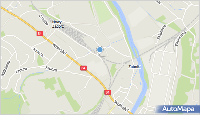 Zagórz powiat sanocki, Zahariasiewicza, mapa Zagórz powiat sanocki