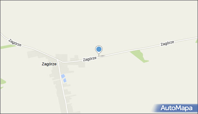 Zagórze gmina Janów, Zagórze, mapa Zagórze gmina Janów