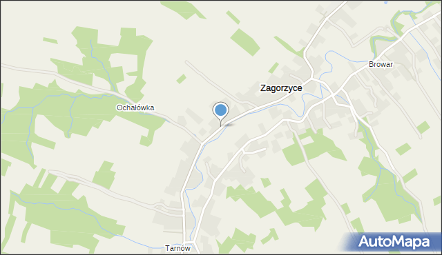 Zagorzyce gmina Sędziszów Małopolski, Zagorzyce, mapa Zagorzyce gmina Sędziszów Małopolski