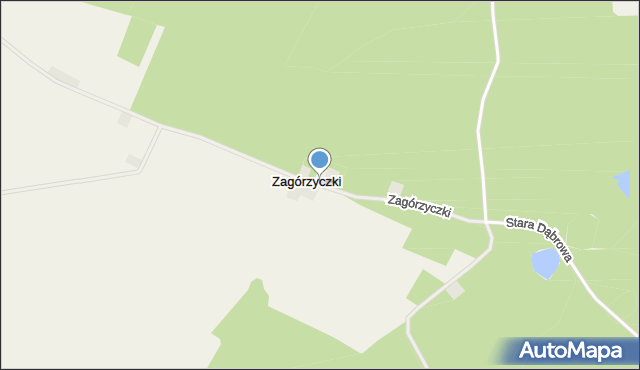 Zagórzyczki, Zagórzyczki, mapa Zagórzyczki