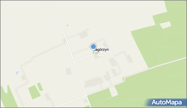 Zagórzyn gmina Darłowo, Zagórzyn, mapa Zagórzyn gmina Darłowo