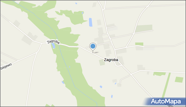 Zagroba, Zagroba, mapa Zagroba