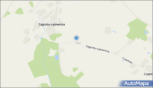 Zagroby-Łętownica, Zagroby-Łętownica, mapa Zagroby-Łętownica
