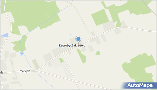 Zagroby-Zakrzewo, Zagroby-Zakrzewo, mapa Zagroby-Zakrzewo