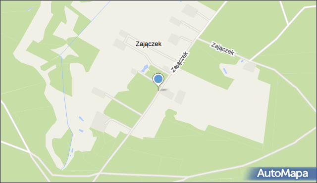 Zajączek gmina Skórcz, Zajączek, mapa Zajączek gmina Skórcz