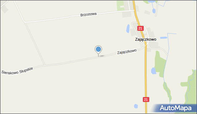 Zajączkowo gmina Kobylnica, Zajączkowo, mapa Zajączkowo gmina Kobylnica