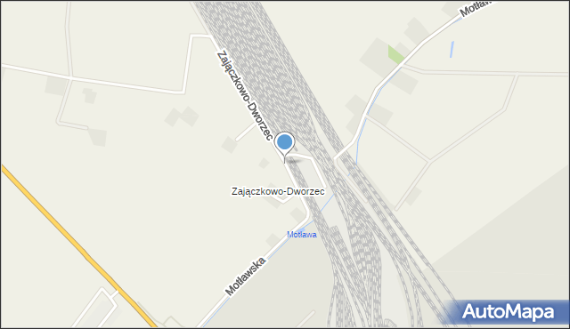 Zajączkowo gmina Tczew, Zajączkowo-Dworzec, mapa Zajączkowo gmina Tczew