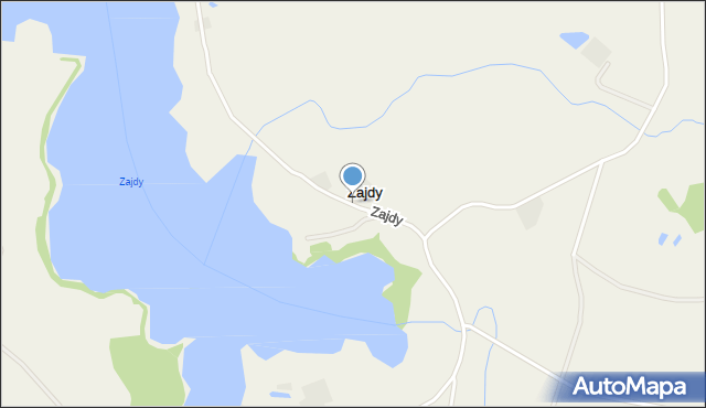 Zajdy, Zajdy, mapa Zajdy