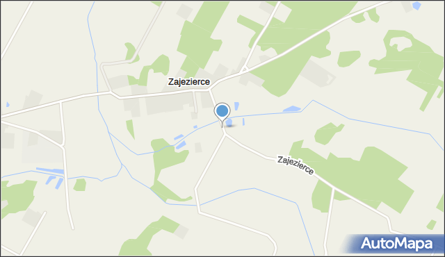 Zajezierce, Zajezierce, mapa Zajezierce