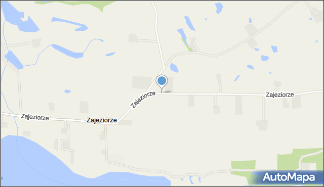 Zajeziorze gmina Kikół, Zajeziorze, mapa Zajeziorze gmina Kikół