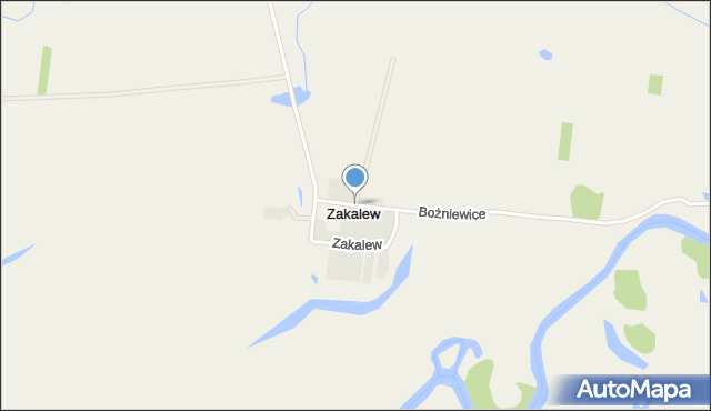 Zakalew, Zakalew, mapa Zakalew