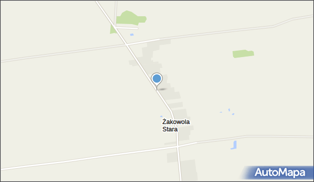 Żakowola Stara, Żakowola Stara, mapa Żakowola Stara