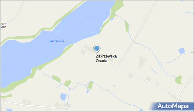 Zakrzewska Osada, Zakrzewska Osada, mapa Zakrzewska Osada