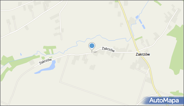 Zakrzów gmina Łęczna, Zakrzów, mapa Zakrzów gmina Łęczna